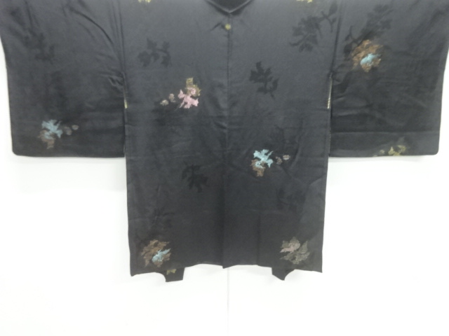 抽象模様織出し一ツ紋絵羽織